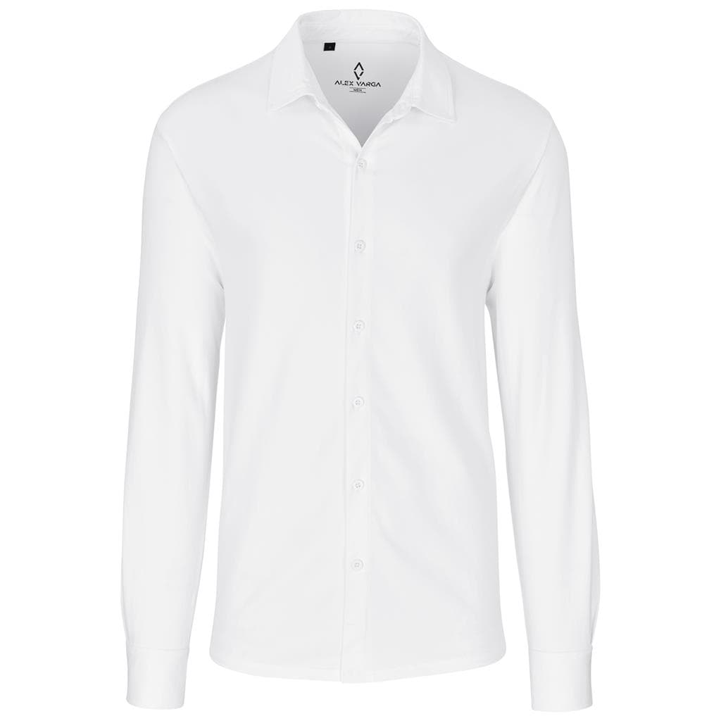 Mens Long Sleeve Alex Varga Cronus Knitted Shirt 3