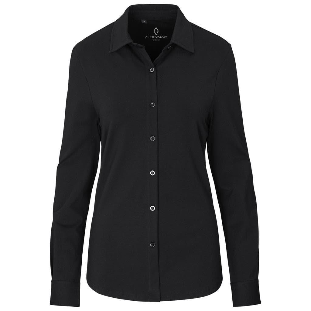 Ladies Long Sleeve Alex Varga Cronus Knitted Shirt 1