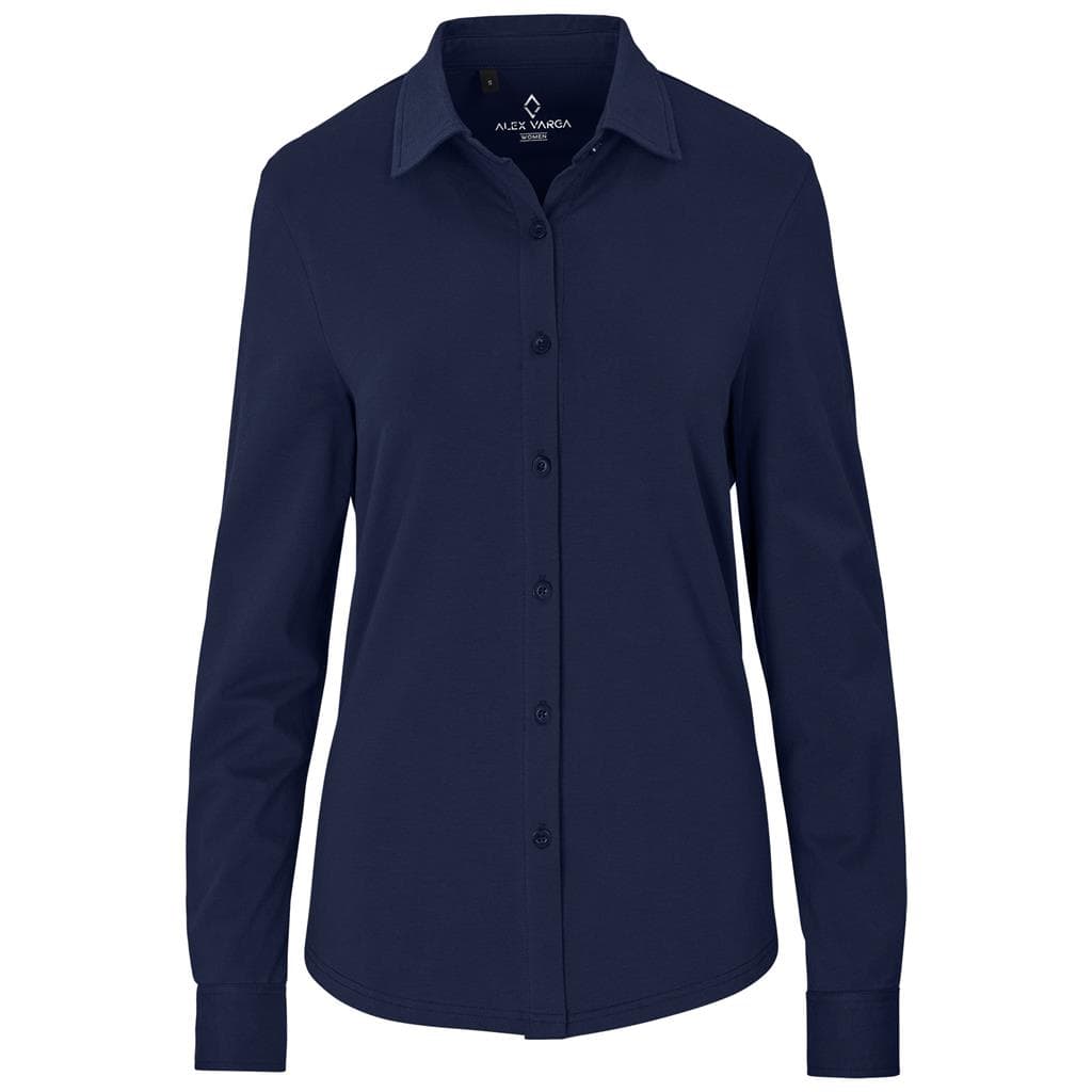Ladies Long Sleeve Alex Varga Cronus Knitted Shirt 2