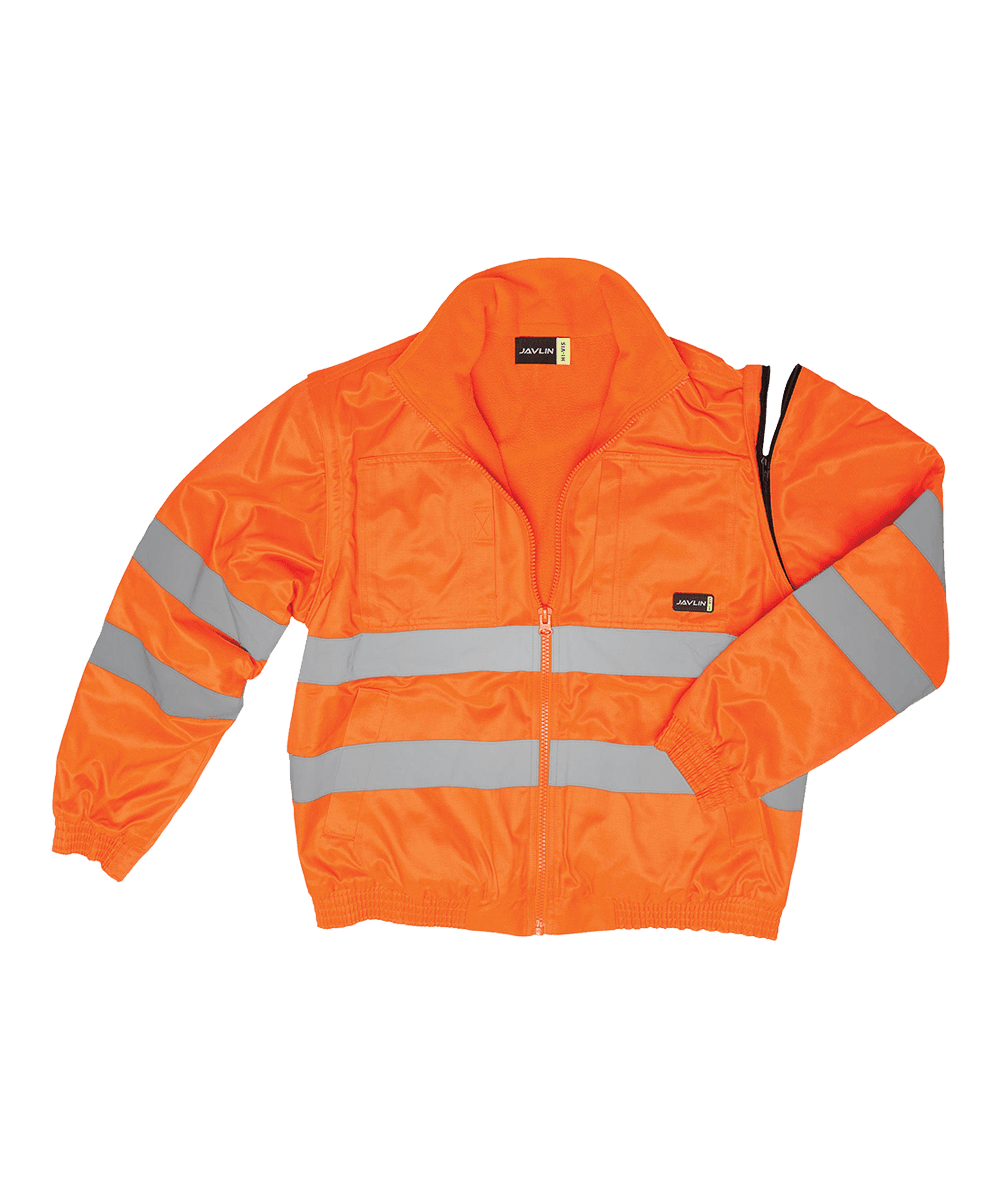 Hi-Vis Fleece Lined Bomber Jacket 2