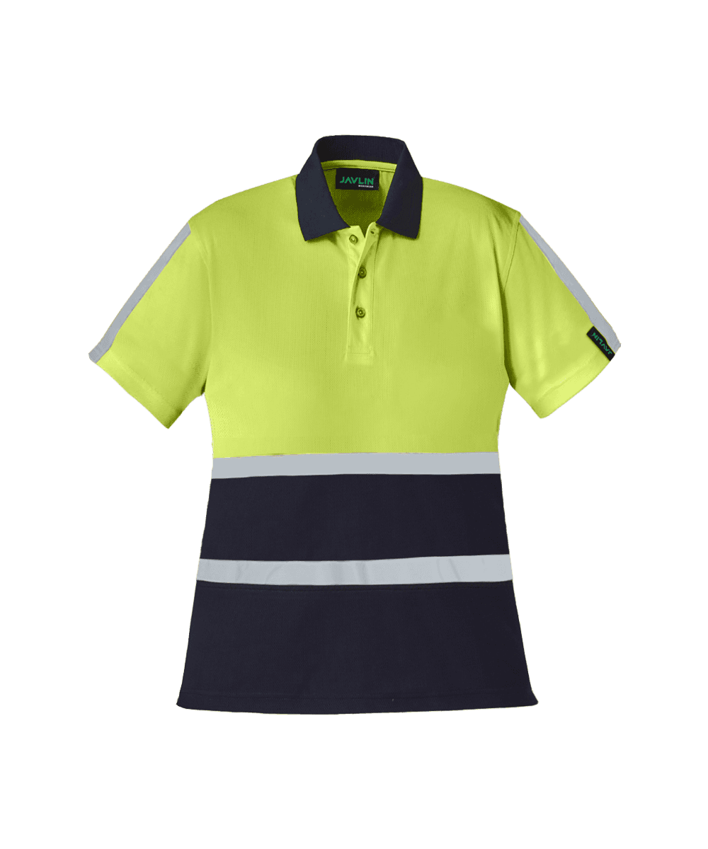 Women's Hi-Vis Two Tone Golfer With Reflective Tape 3