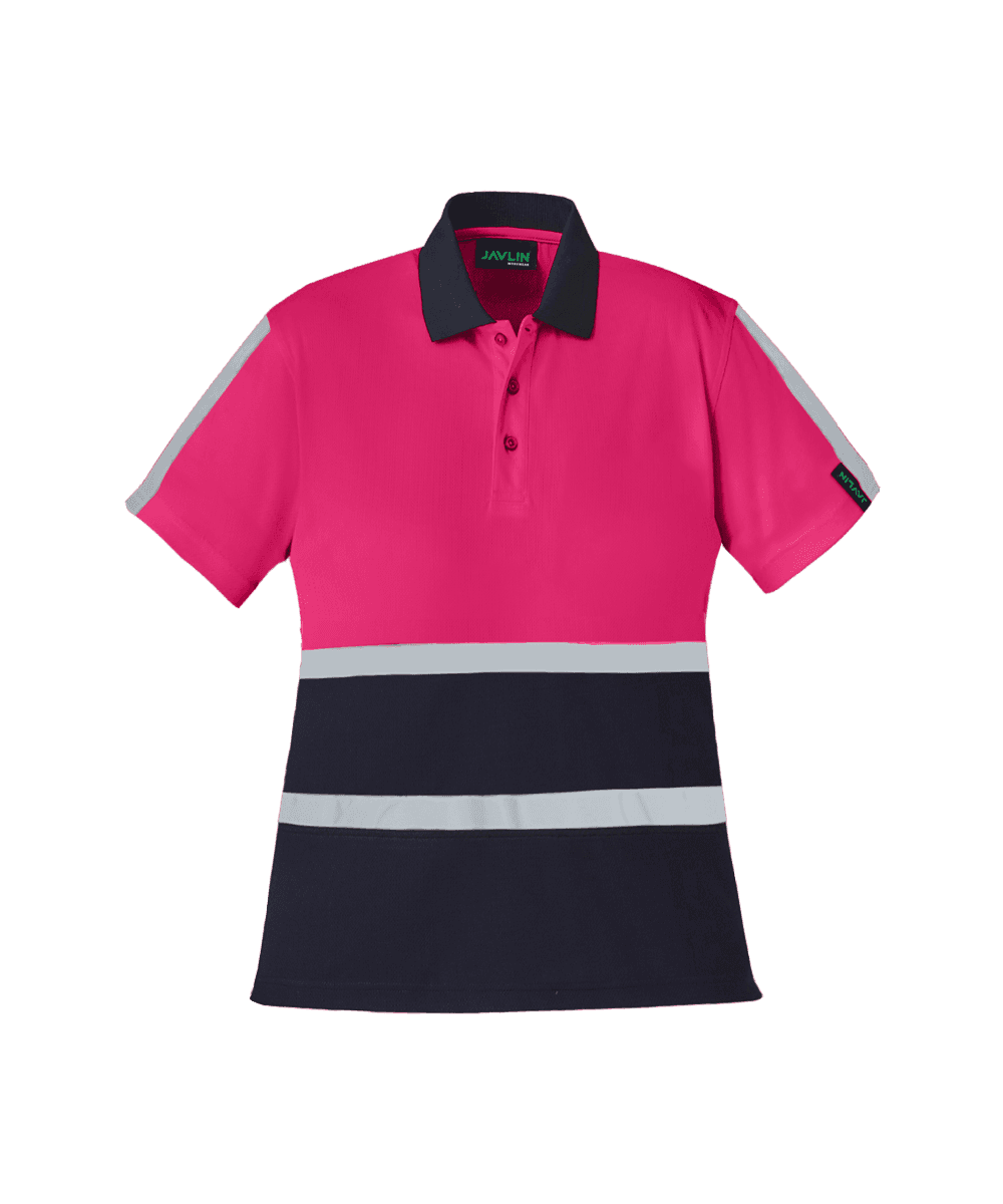Women's Hi-Vis Two Tone Golfer With Reflective Tape 2