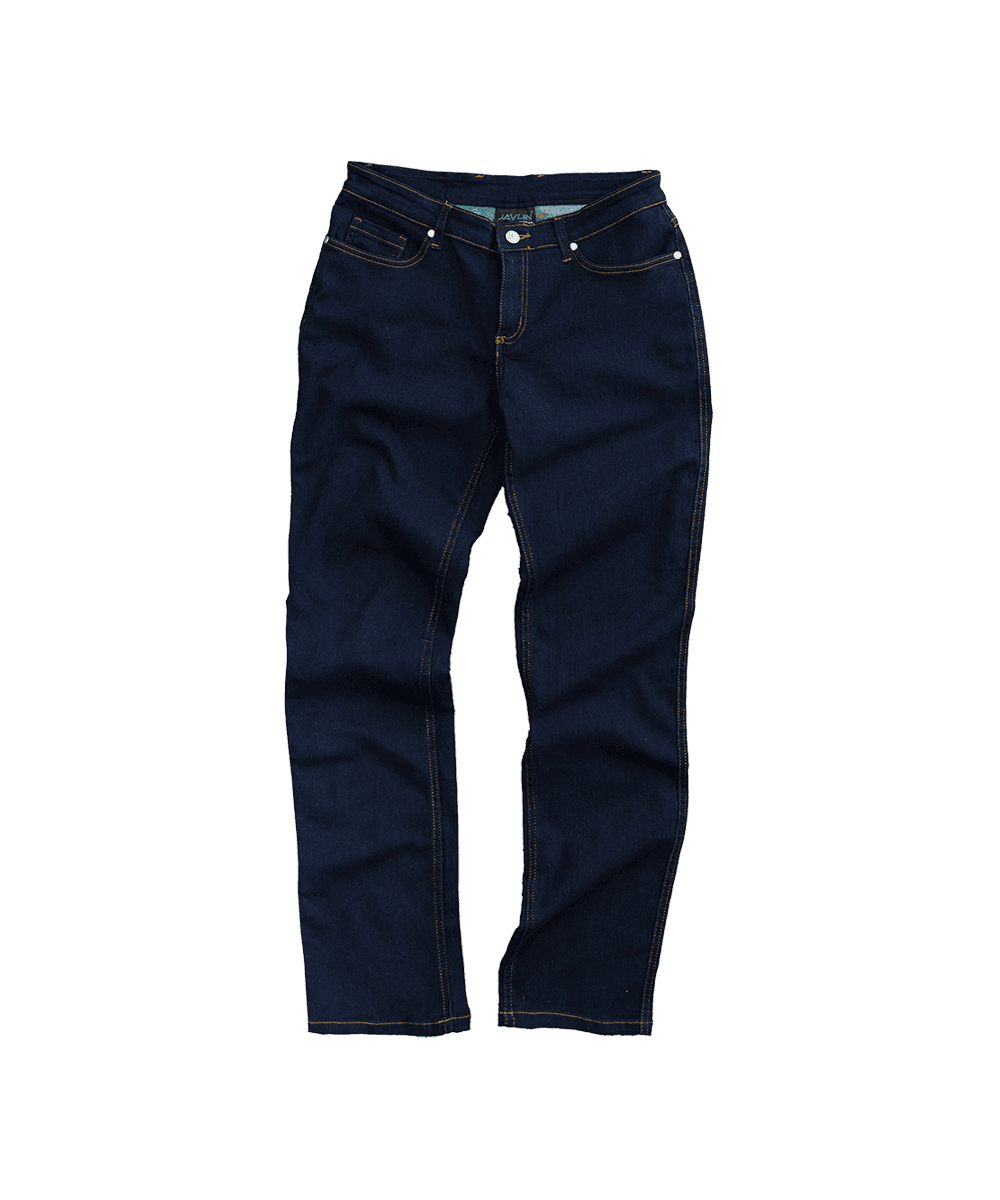 Women’s Blue Stretch Denim Work Jeans 1