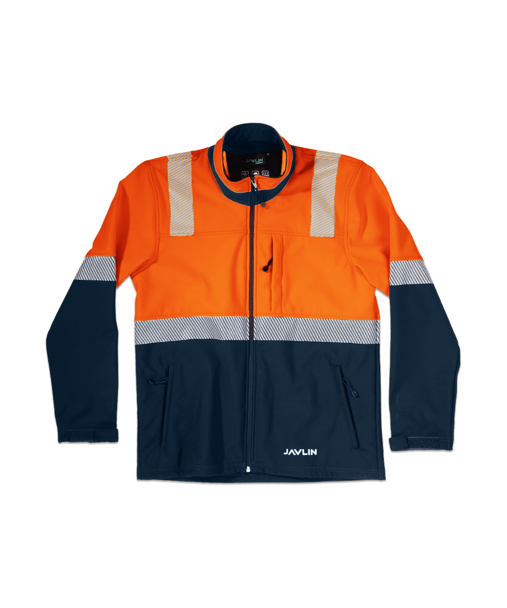 Hi Vis Two Tone Utility Softshell Jacket 2