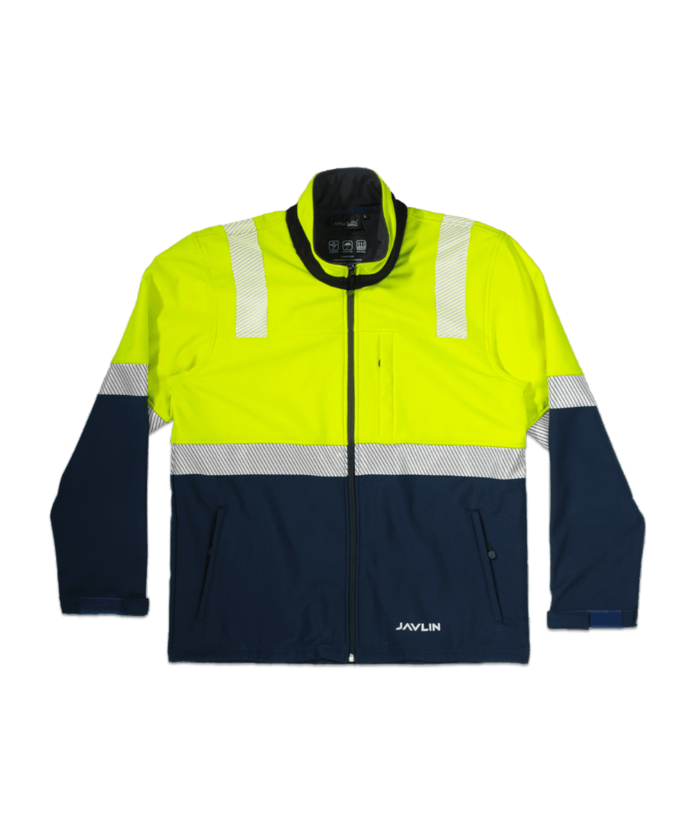 Hi Vis Two Tone Utility Softshell Jacket 1