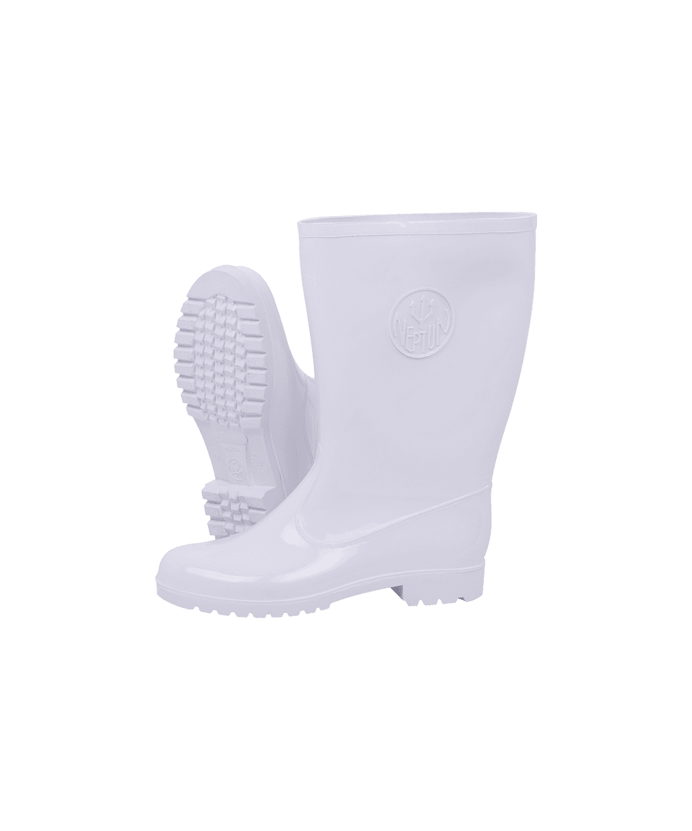 Women's White/White Calf Length Gumboot