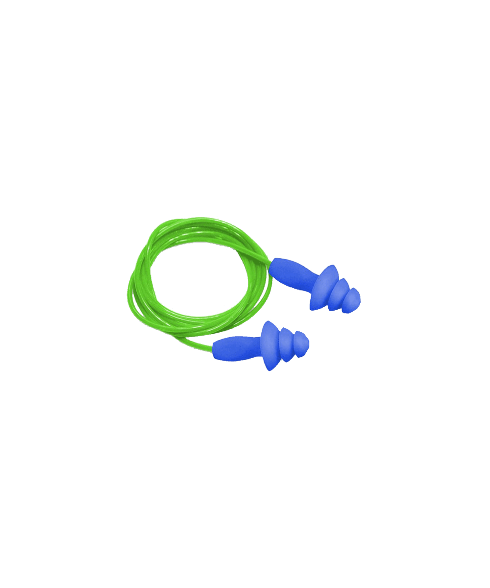 Reusable Blue Corded Ear Plugs 1