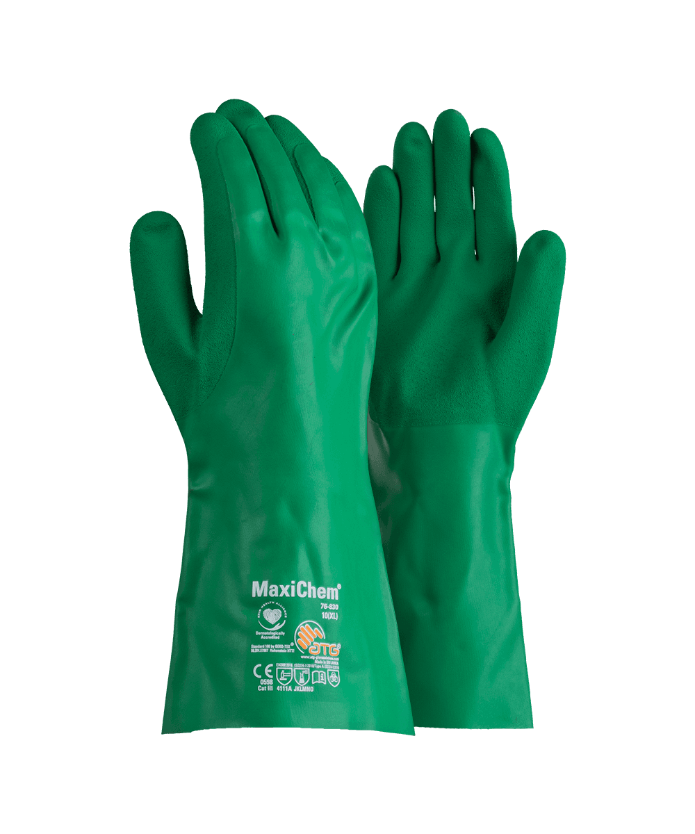 Maxichem Chemical Resistant Gauntlet Gloves 1