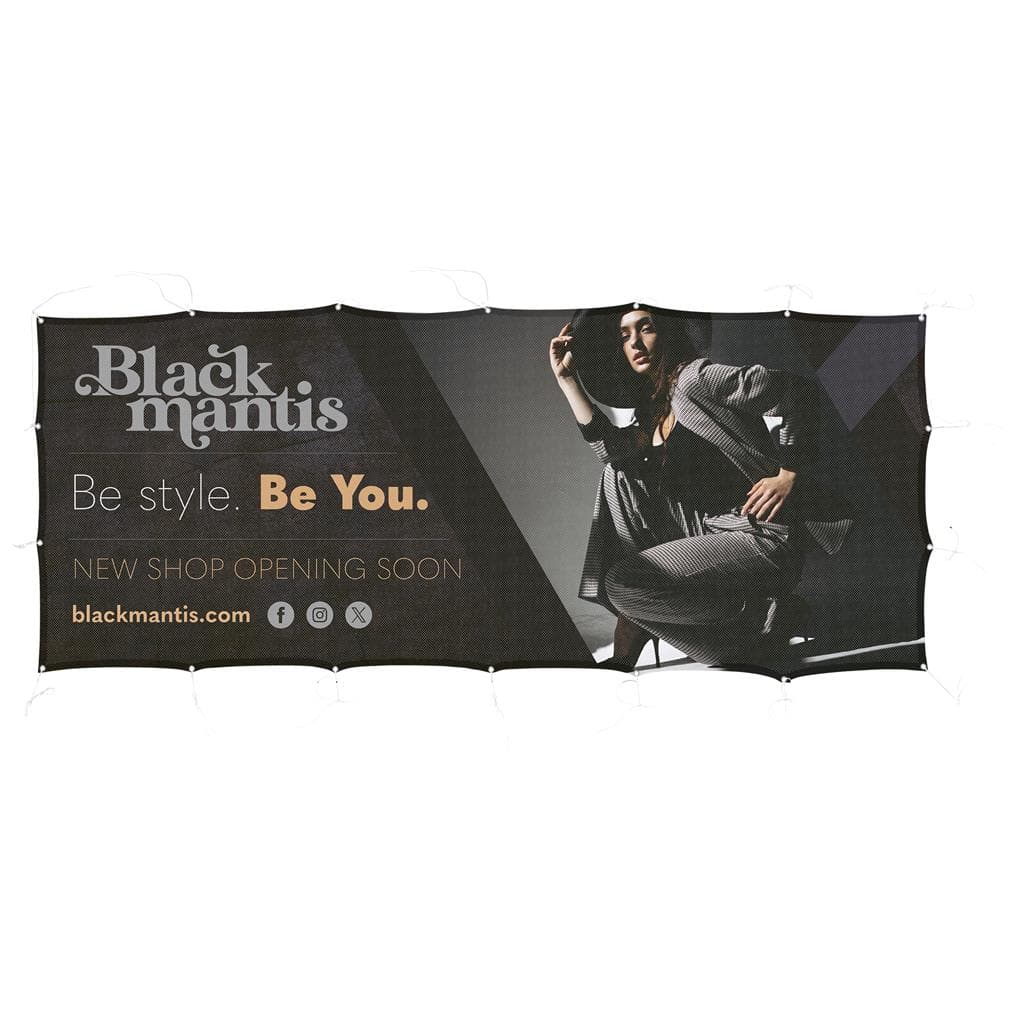 Sublimated Airtex Fabric Fence Banner 3 m x 1.2m 1