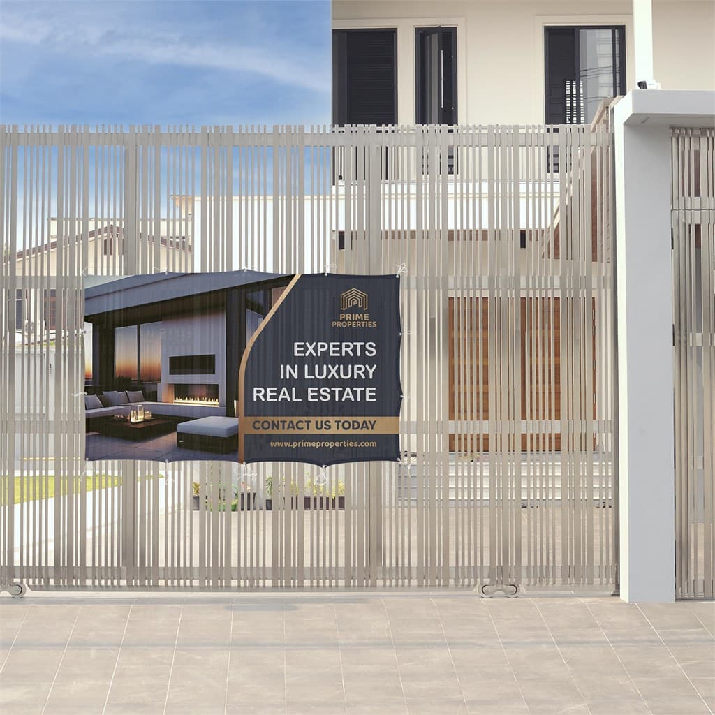 Sublimated Airtex Fabric Fence Banner 2m x 1.2m 3