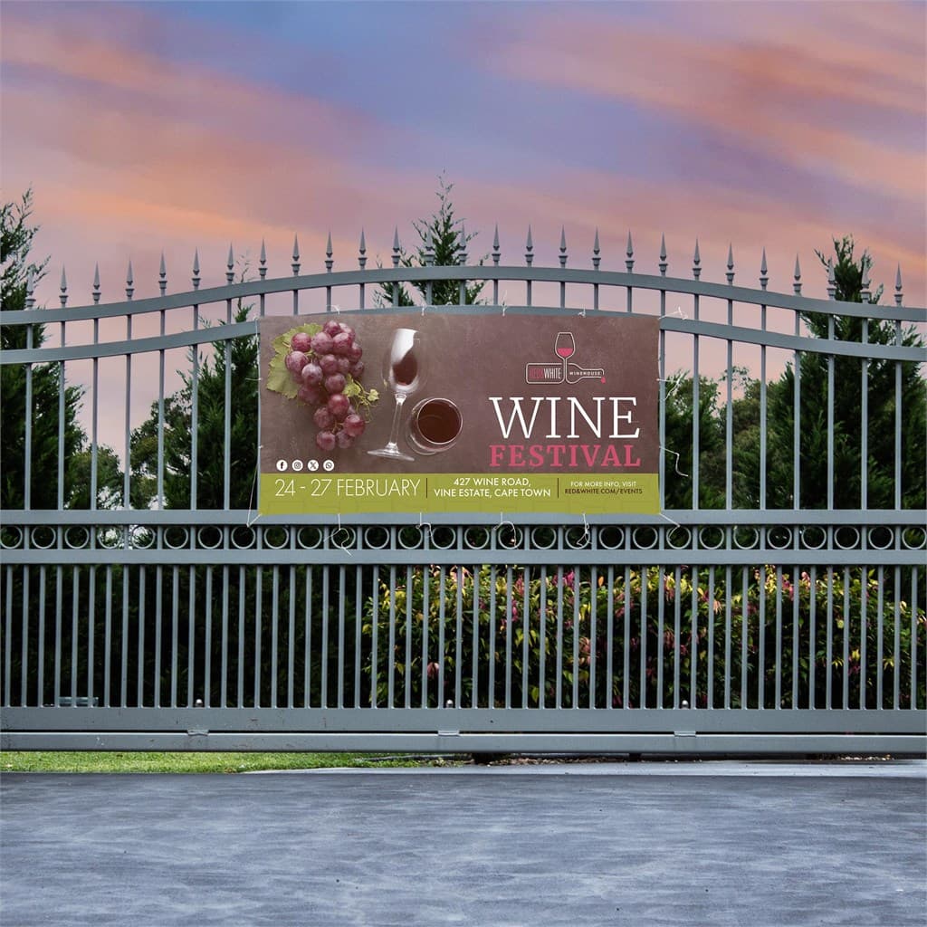 Sublimated Display Fabric Banner 2.45m x 1.2m 3