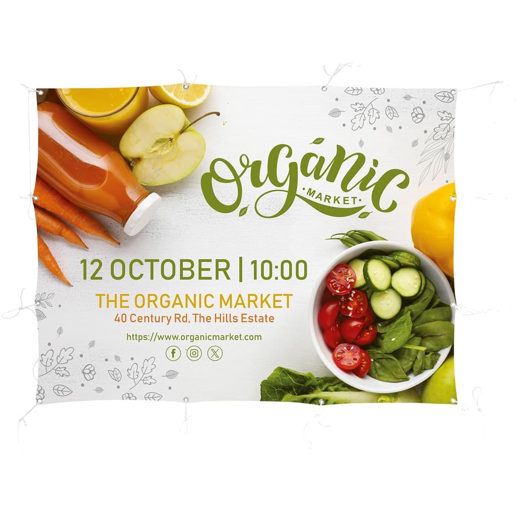 Sublimated Display Fabric Banner 2m x 1.5m 1