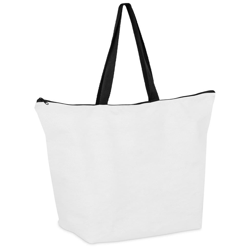 Hoppla Skyline Recycled PET Stitch-Bond Shopper With Zip 7