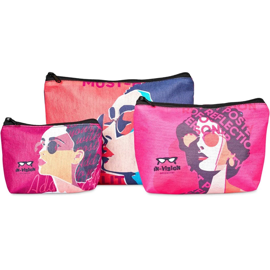 Hoppla Leanne Recycled PET Stitch-Bond Maxi Toiletry Bag 11