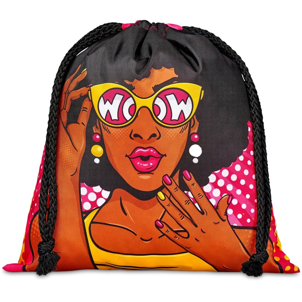 Hoppla Indian Midi Polyester Drawstring Pouch 6