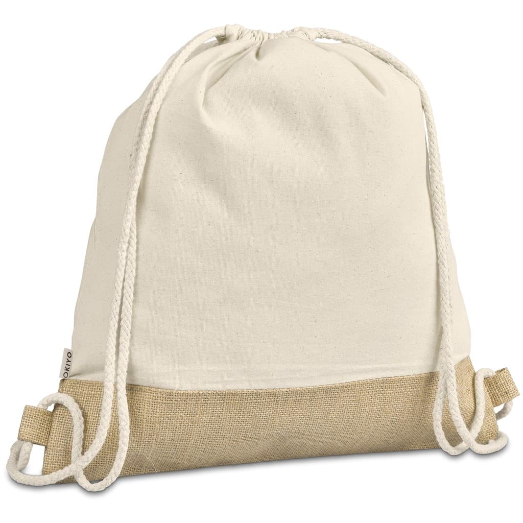 Okiyo Bijin Jute & Cotton Drawstring Bag 5