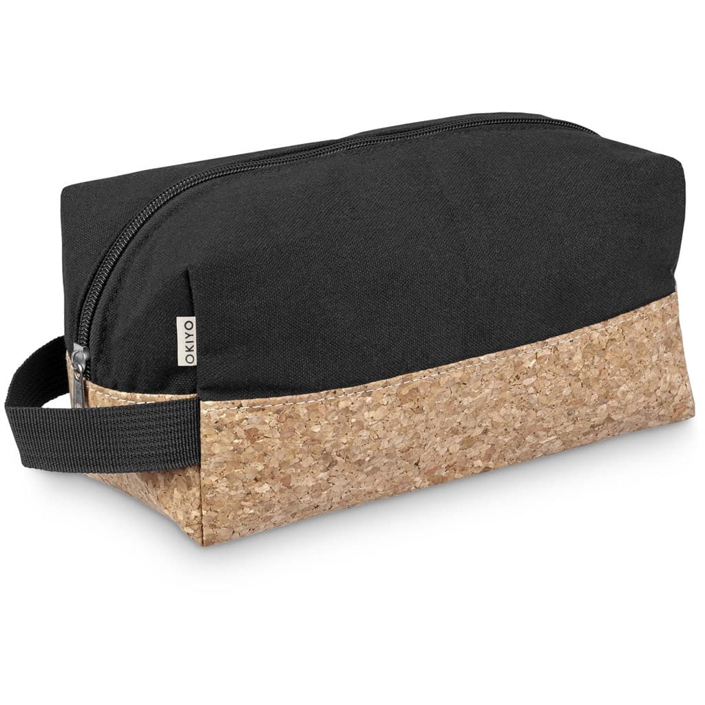 Okiyo Koruku Cork & Cotton Toiletry Bag 3