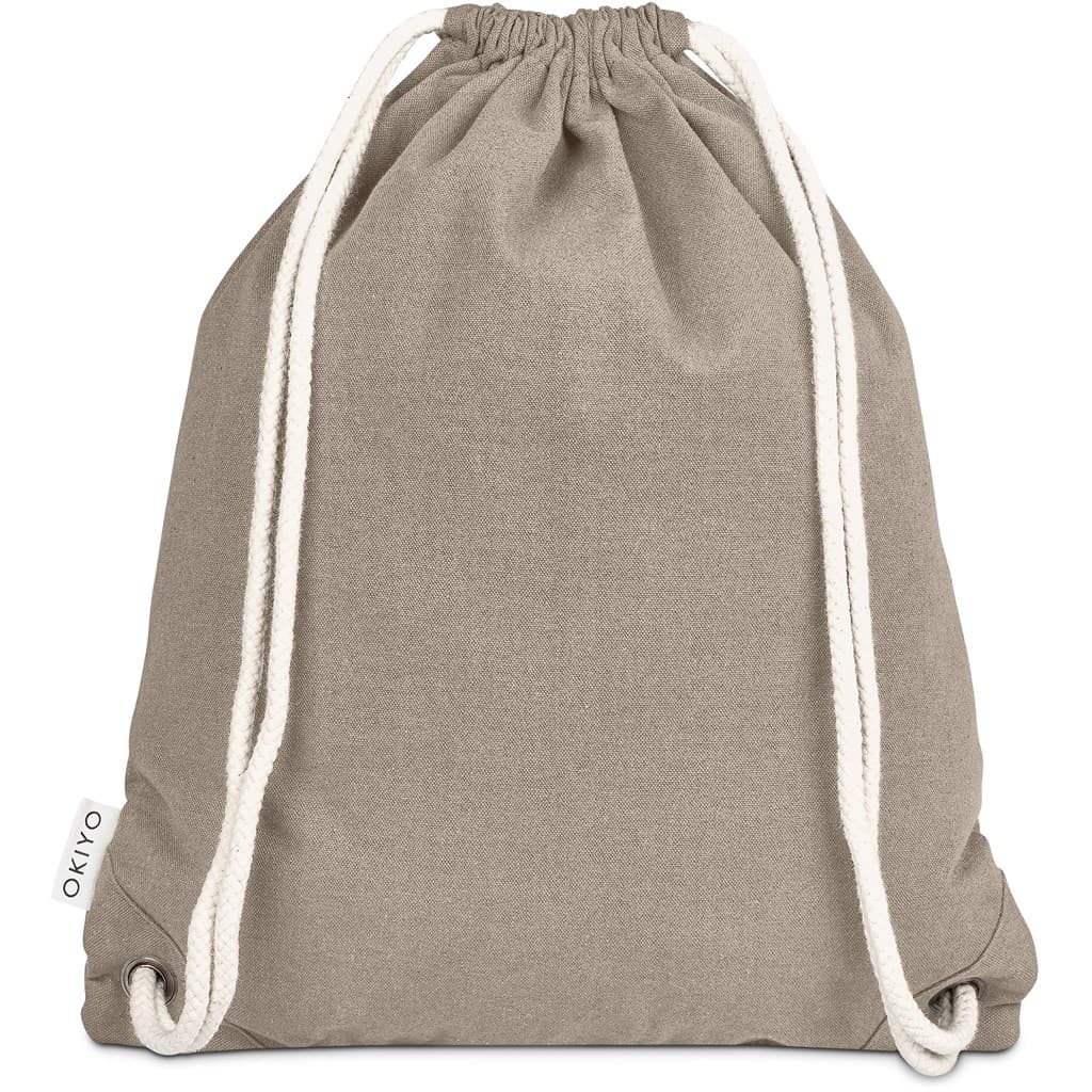 Okiyo Kinchaku Recycled Canvas Drawstring Bag 18