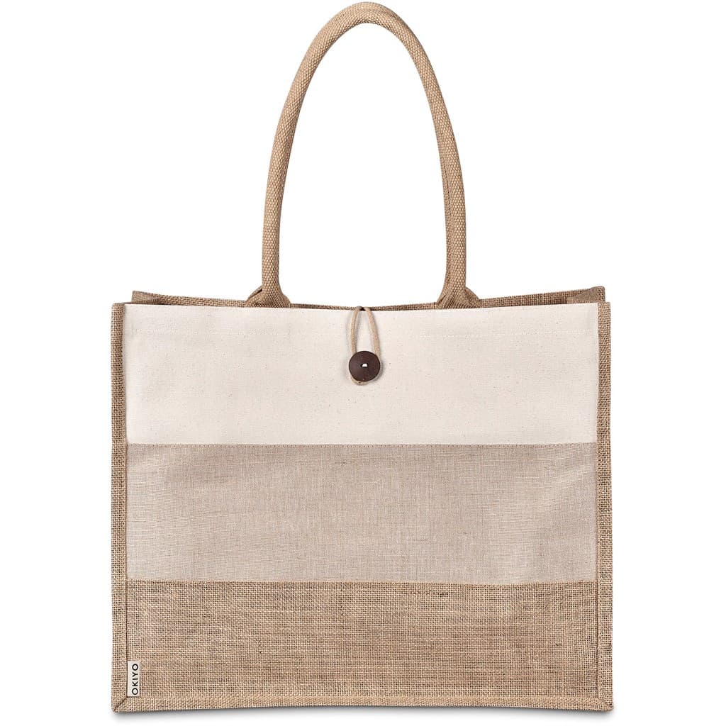 Okiyo Fukei Jute & Cotton Tote 6
