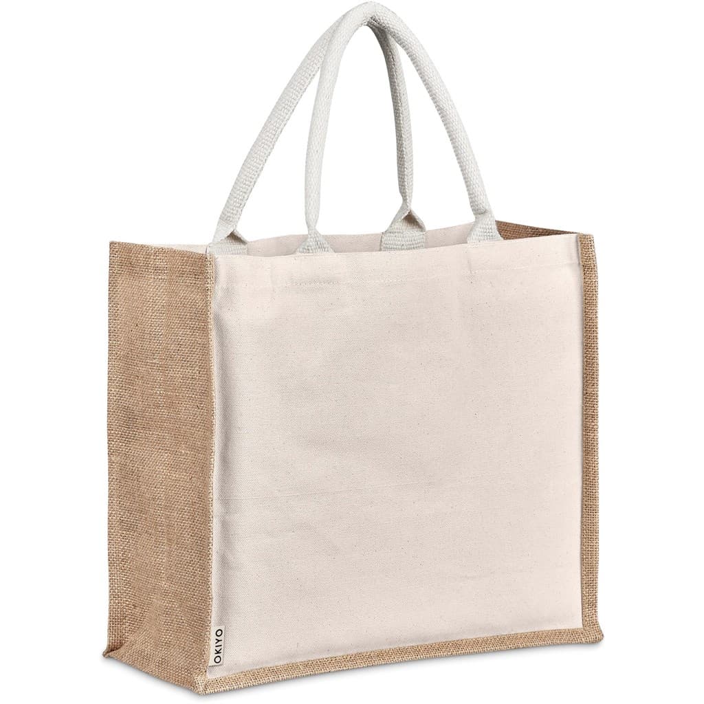 Okiyo Chinsai Maxi Jute & Cotton Tote 4