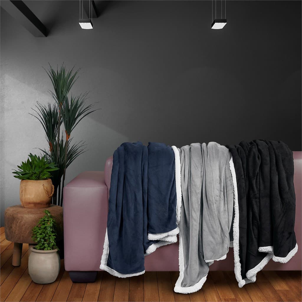 US Basic Mckinley Sherpa Fleece Blanket 2