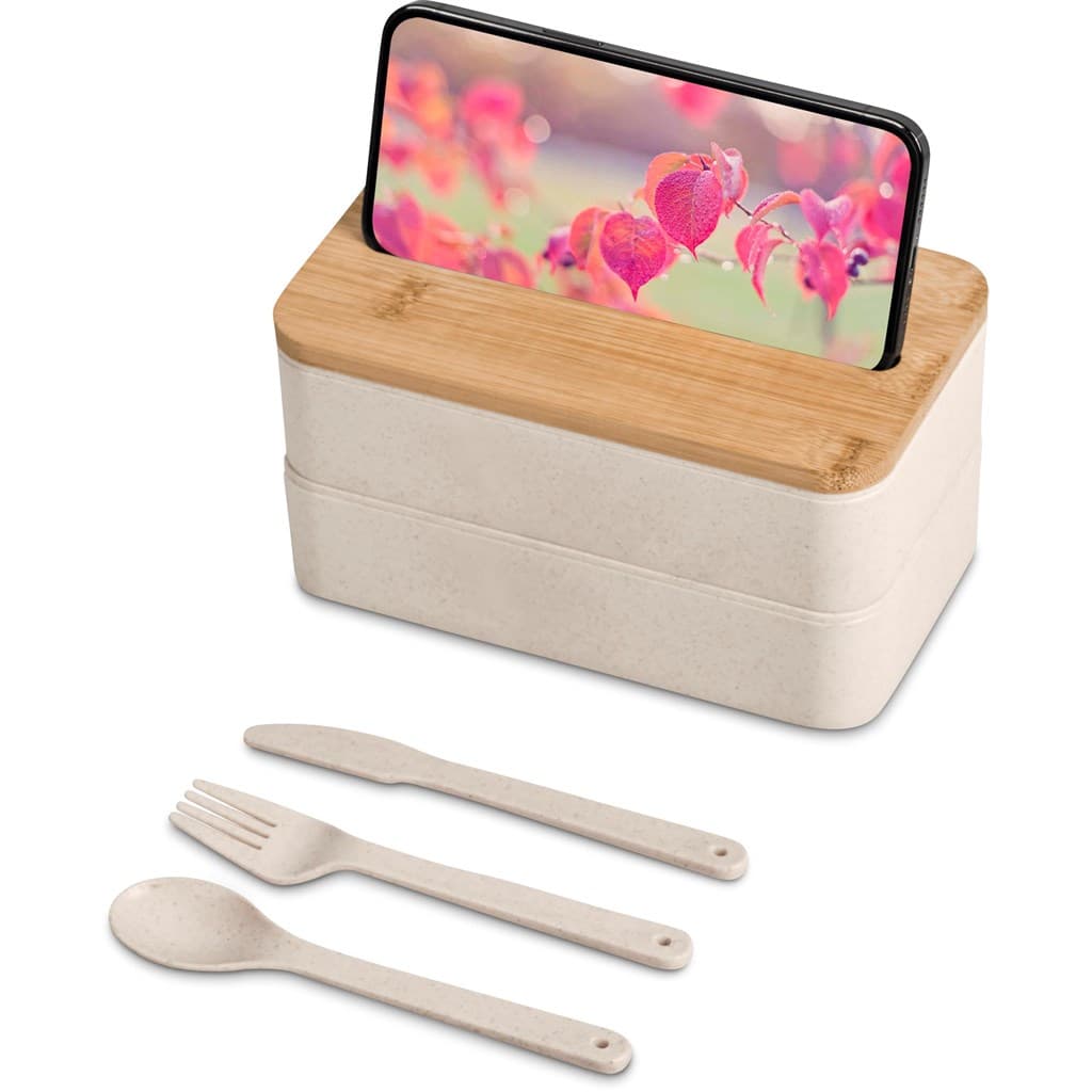 Okiyo Dura Wheat Straw & Bamboo Lunch Box Set 6