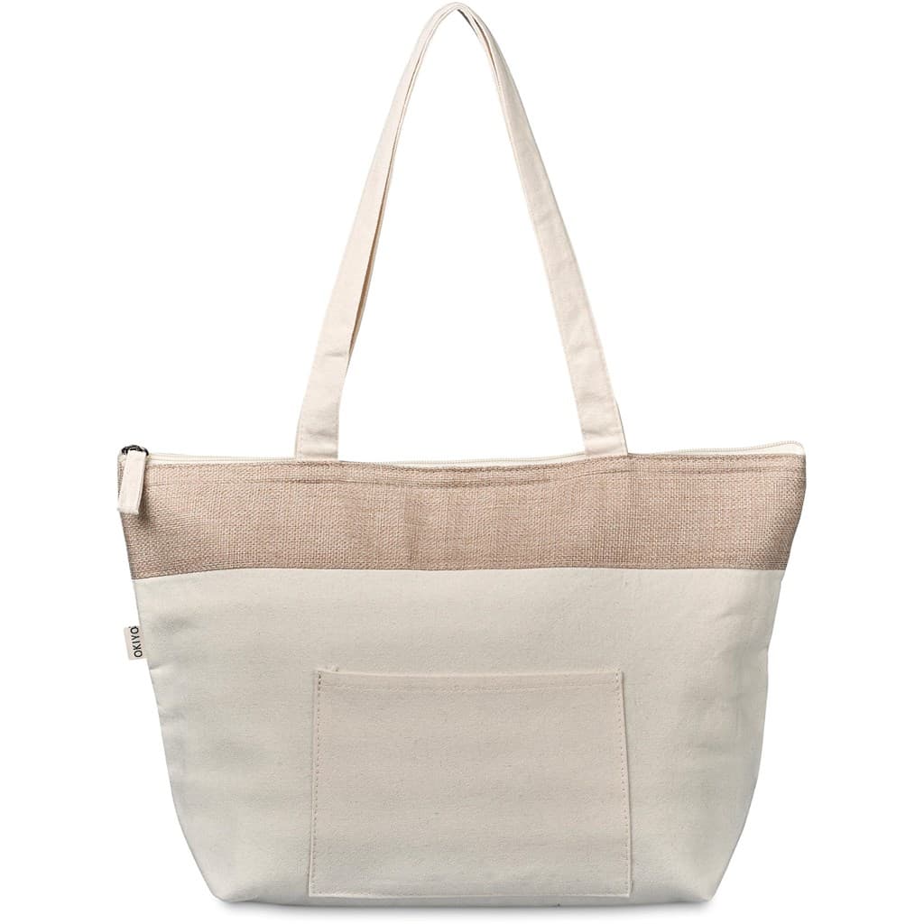 Okiyo Arshi Cotton & Jute 12 Can Lunch Cooler 7