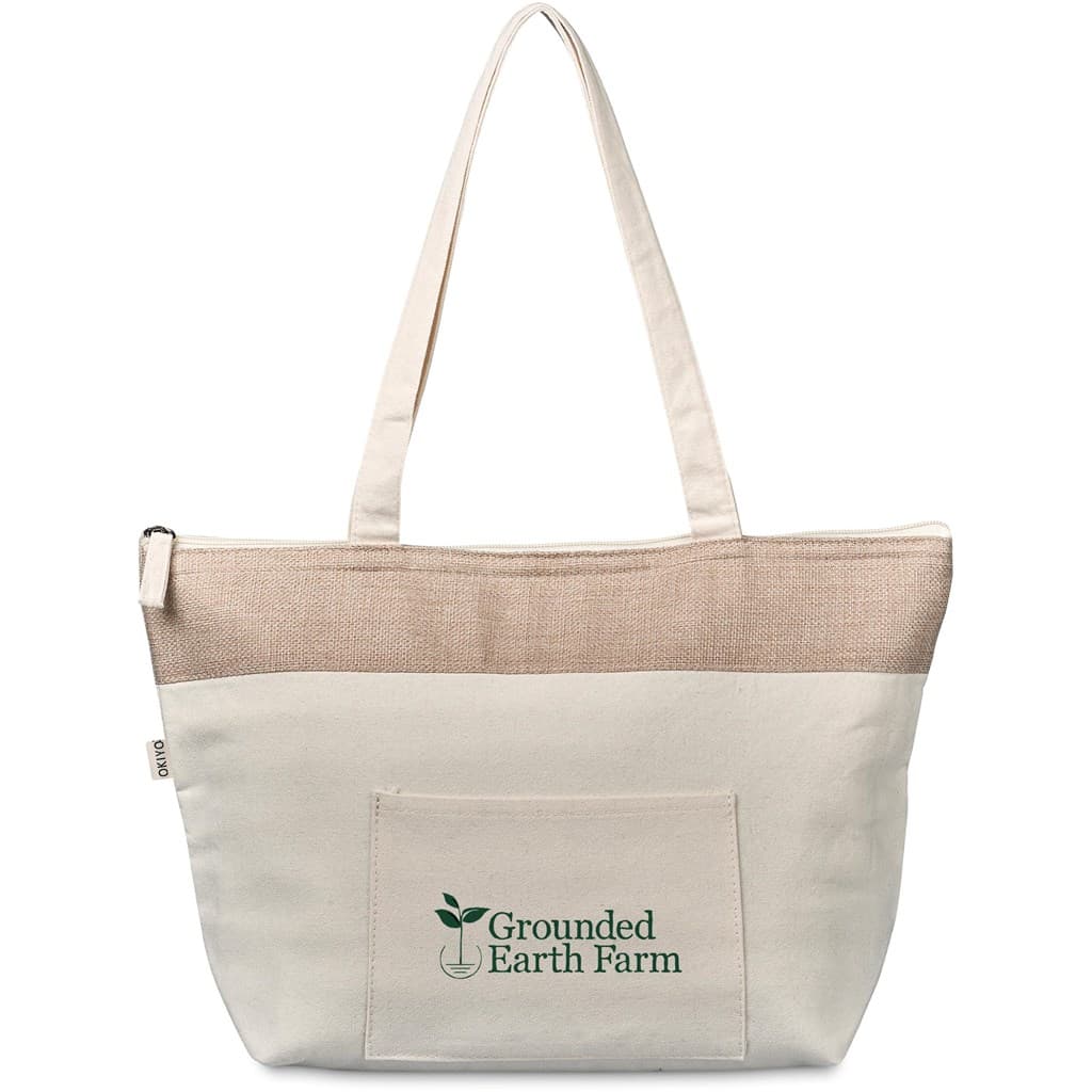 Okiyo Arshi Cotton & Jute 12 Can Lunch Cooler 6