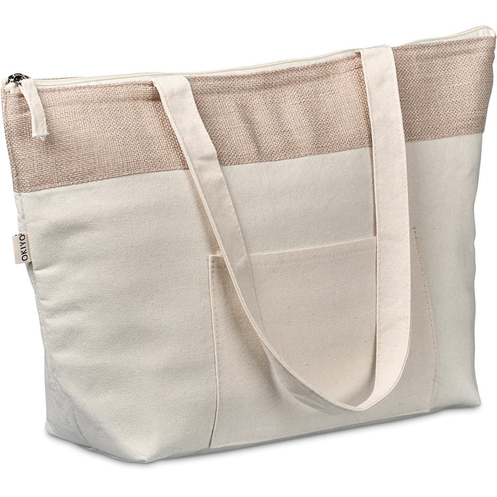 Okiyo Arshi Cotton & Jute 12 Can Lunch Cooler 8