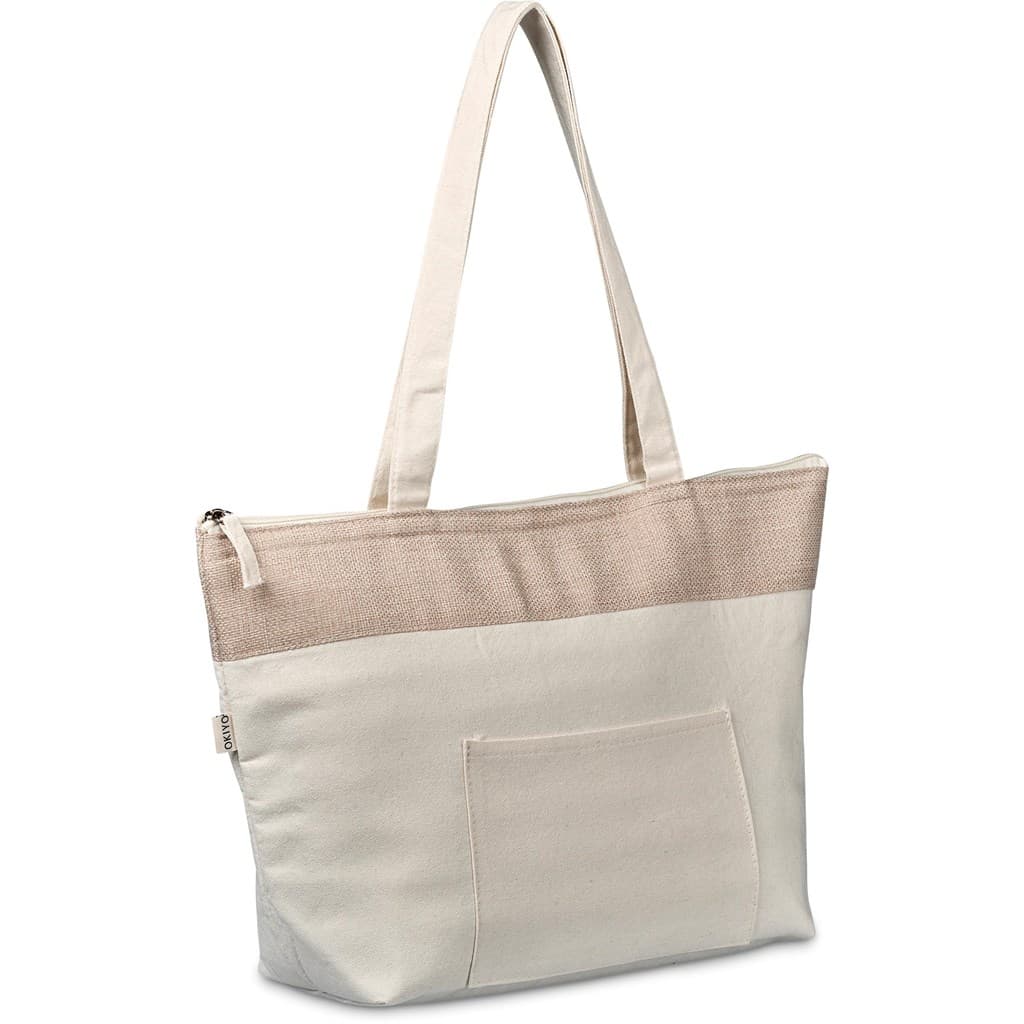 Okiyo Arshi Cotton & Jute 12 Can Lunch Cooler 3