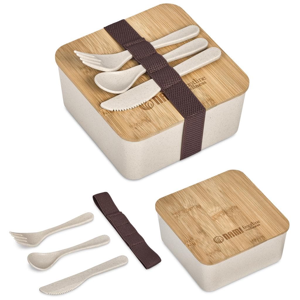 Okiyo Wani Wheat Straw & Bamboo Lunch Box 1