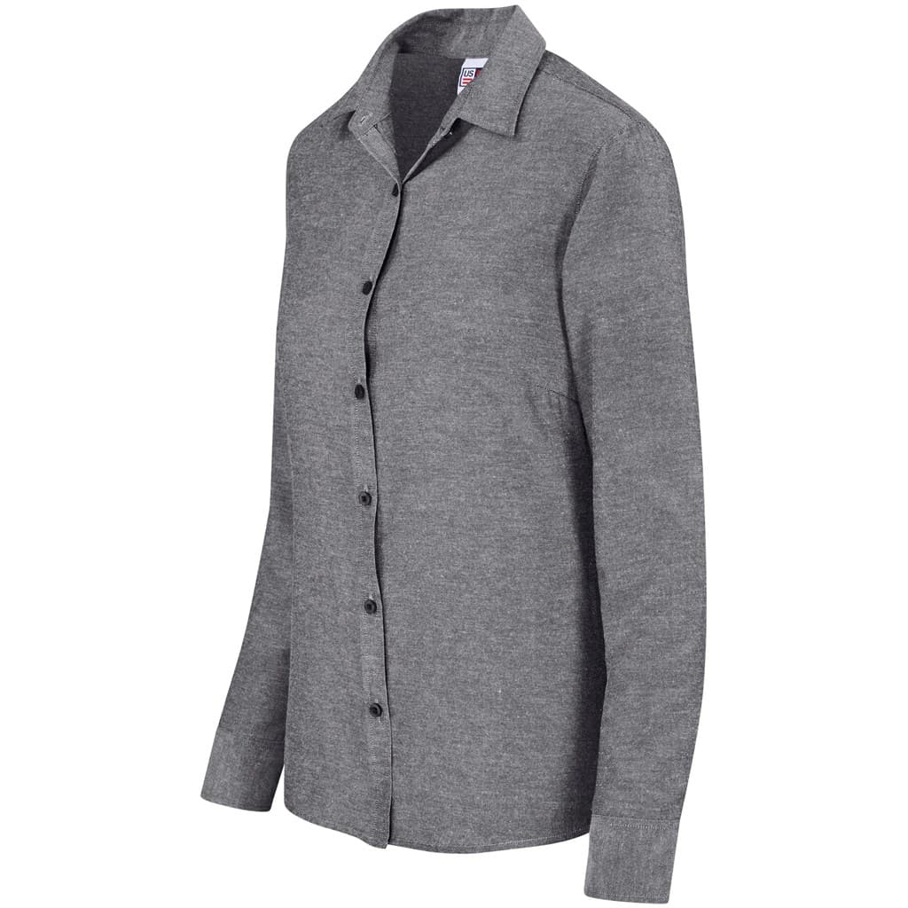 Ladies Long Sleeve Oxford Shirt 4