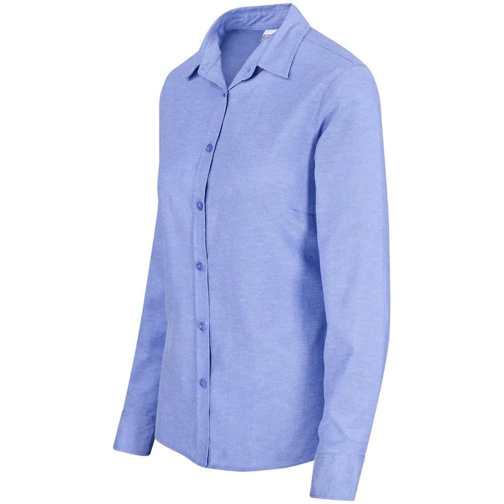 Ladies Long Sleeve Oxford Shirt 7