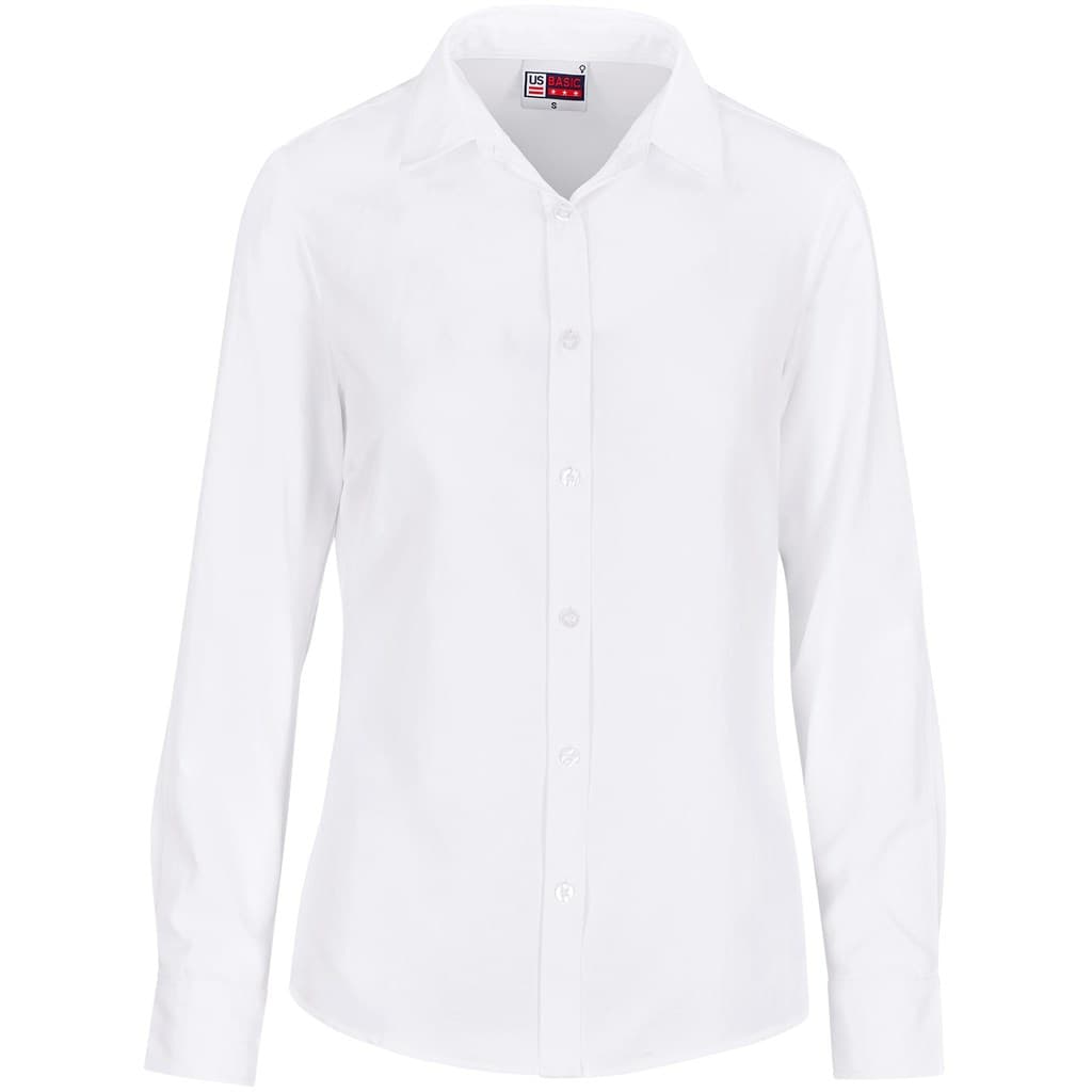 Ladies Long Sleeve Oxford Shirt 8