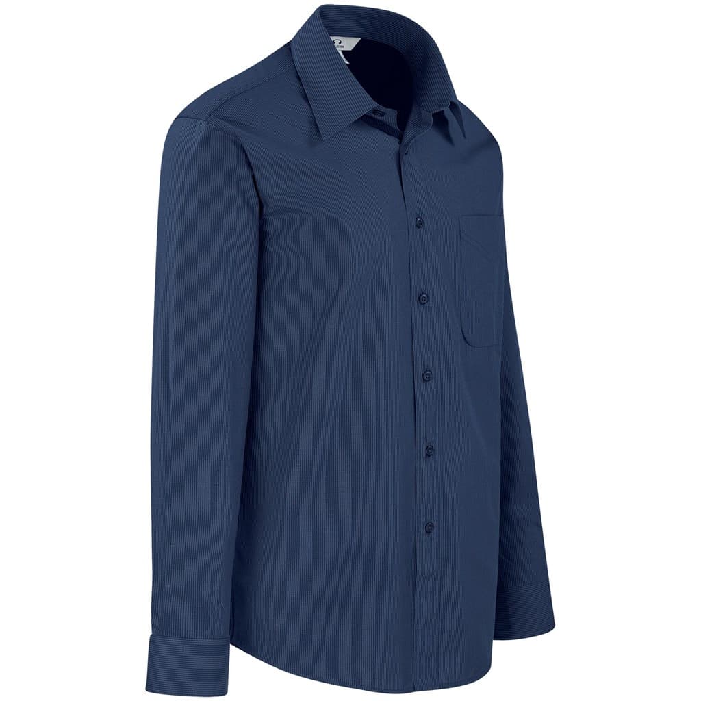 Mens Long Sleeve Micro Check Shirt 7