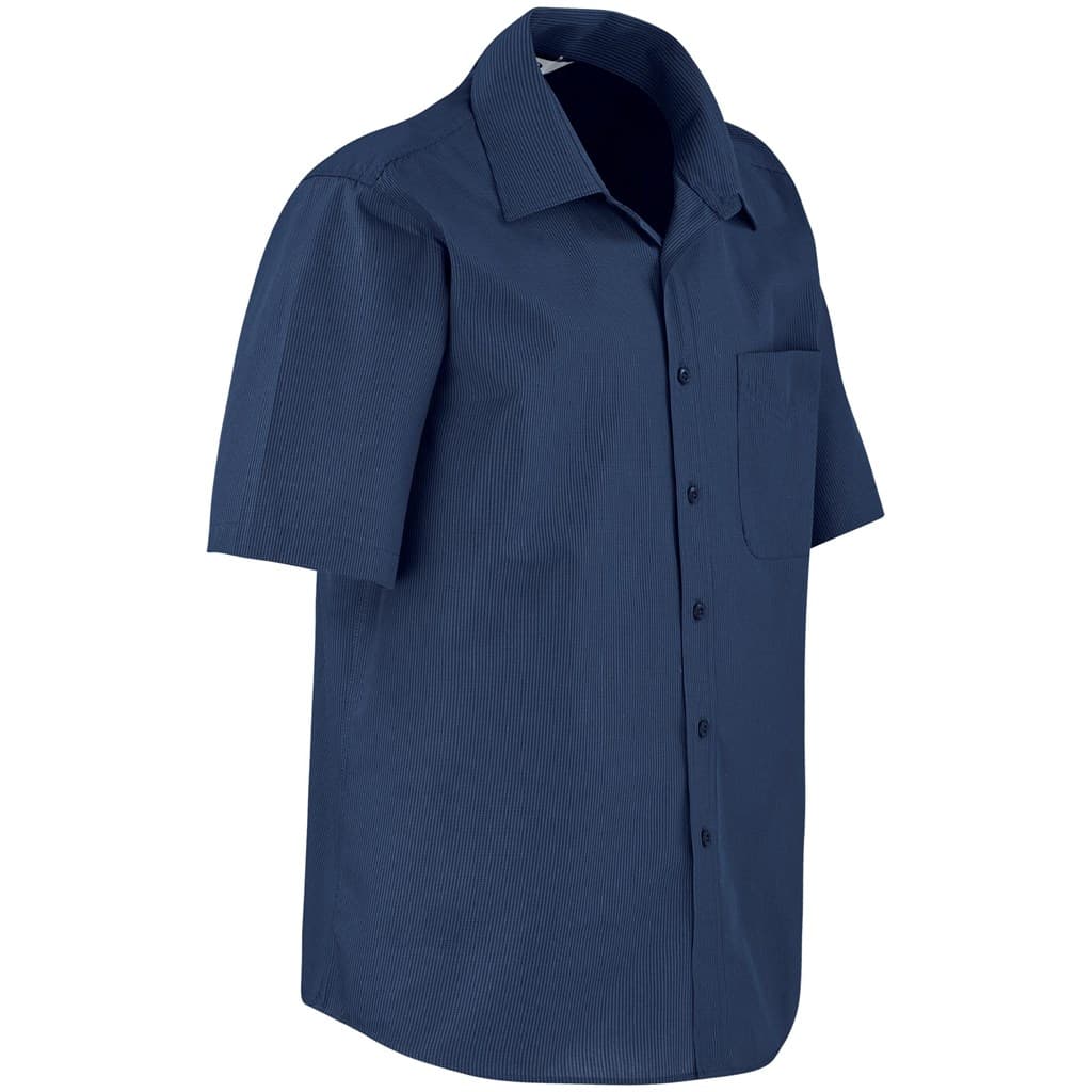 Mens Short Sleeve Micro Check Shirt 6