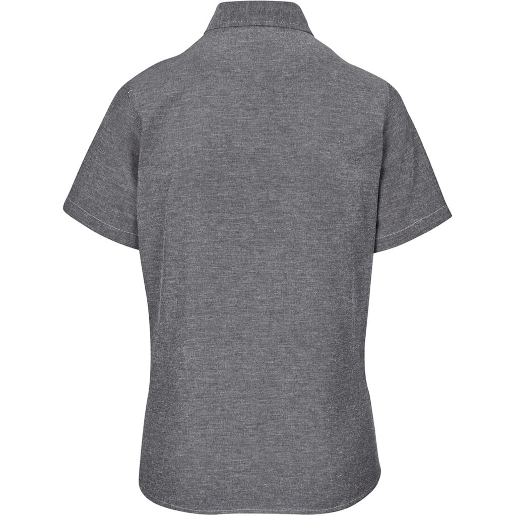 Ladies Short Sleeve Oxford Shirt 6