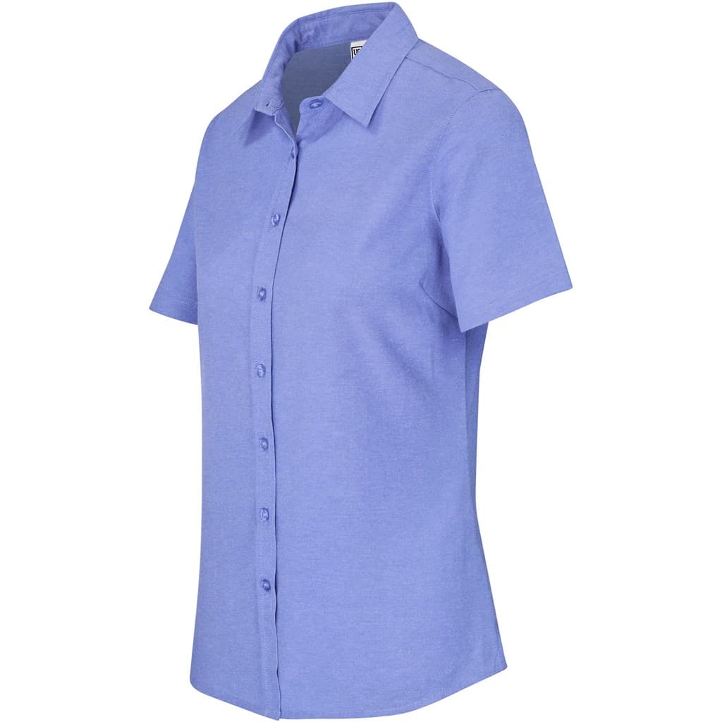 Ladies Short Sleeve Oxford Shirt 8