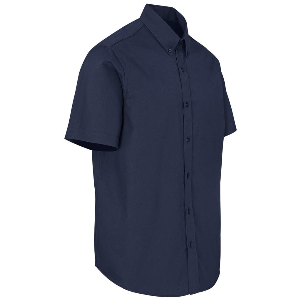 Mens Short Sleeve Cotton Twill Moderna Shirt 9