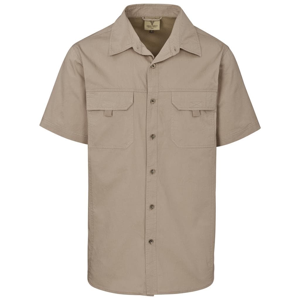Mens Short Sleeve Mawenzi Twill Shirt 7