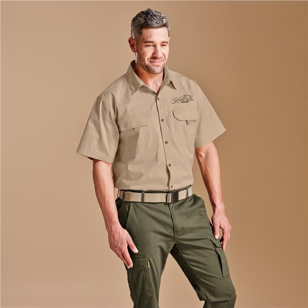 Mens Short Sleeve Mawenzi Twill Shirt 1