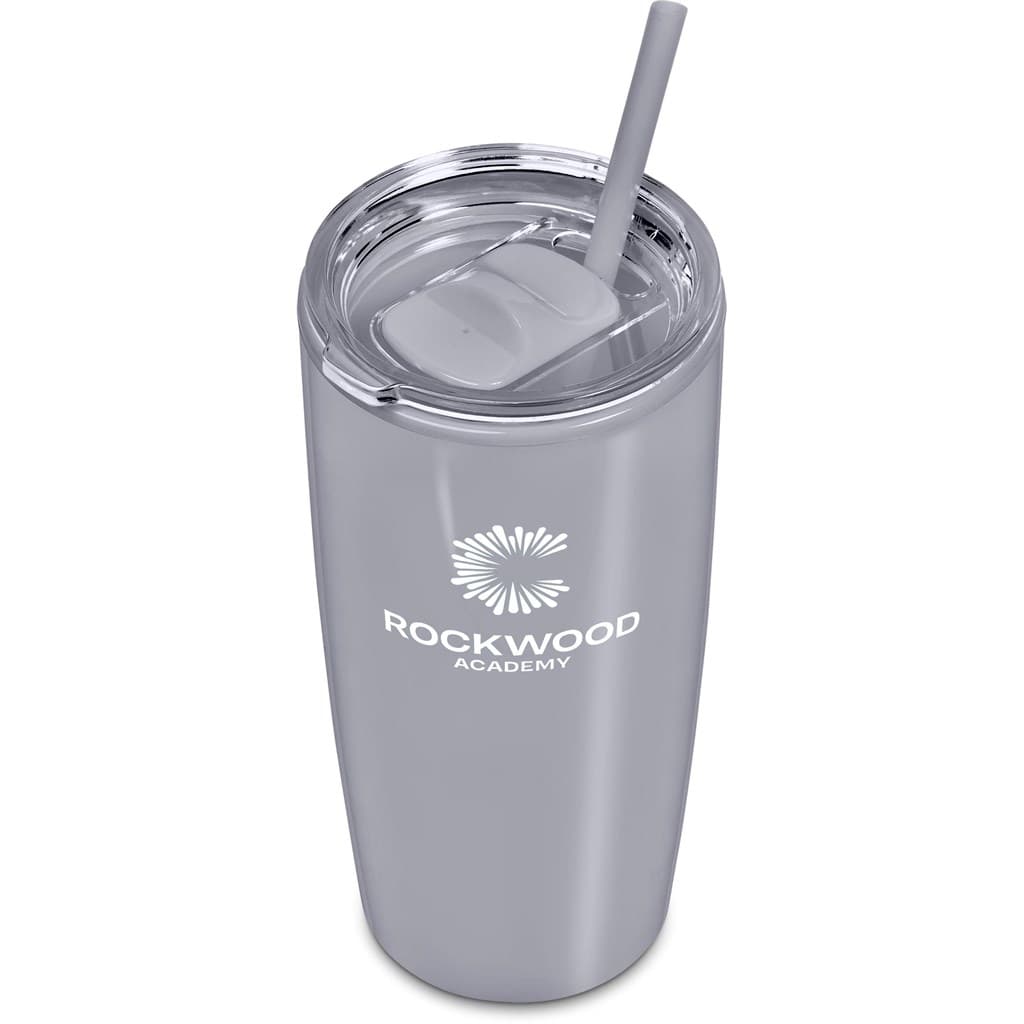 Altitude Daytona Plastic 2-in-1 Double-Wall Tumbler & Straw - 600ml 56
