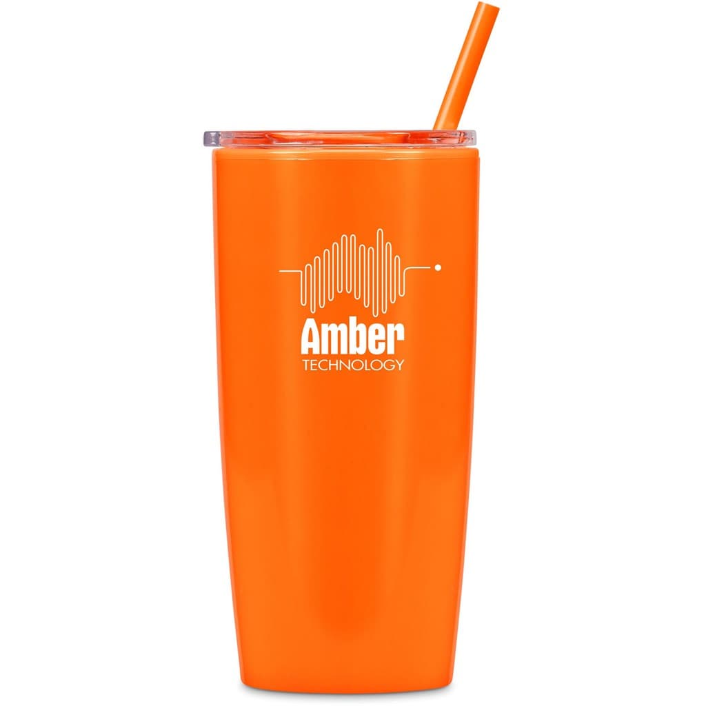 Altitude Daytona Plastic 2-in-1 Double-Wall Tumbler & Straw - 600ml 93