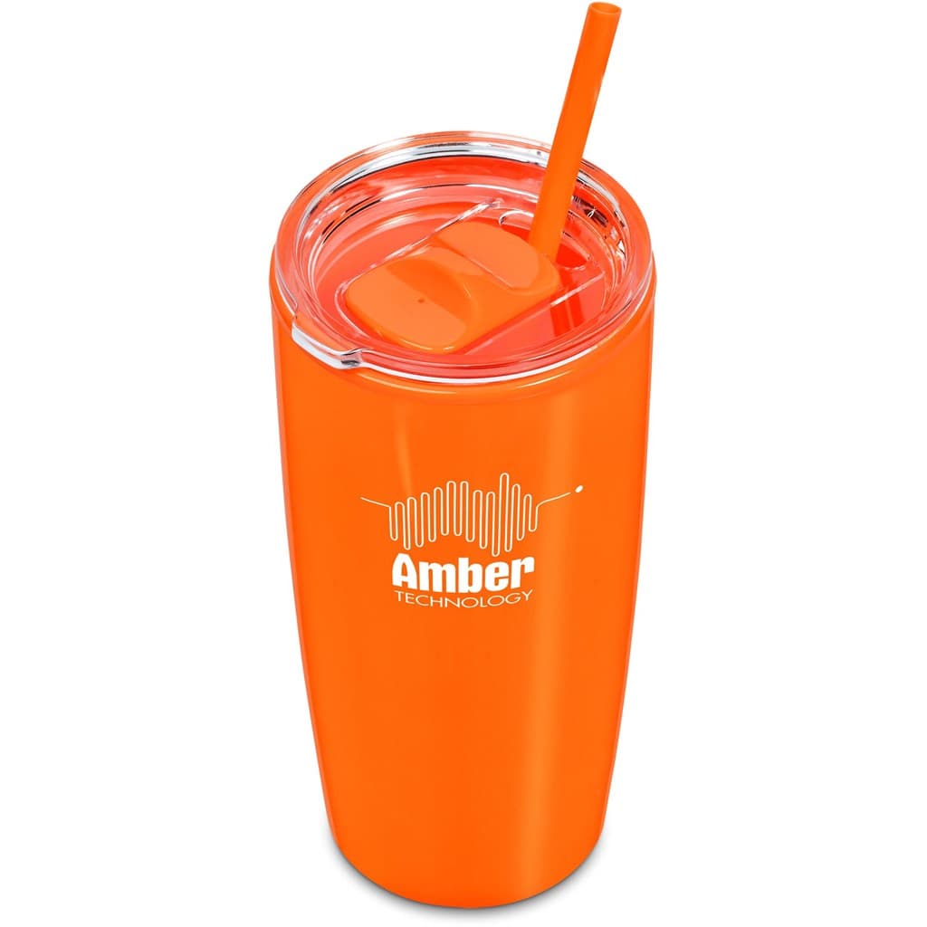 Altitude Daytona Plastic 2-in-1 Double-Wall Tumbler & Straw - 600ml 84