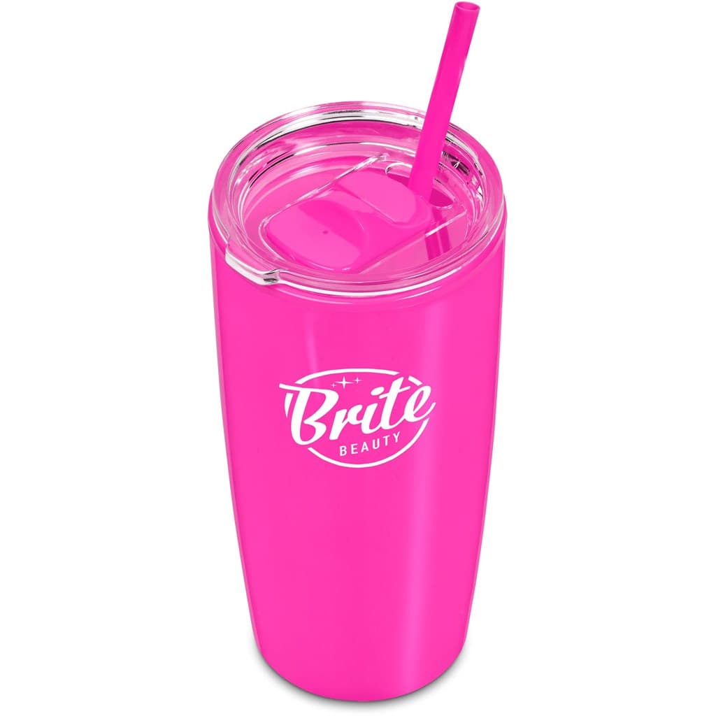 Altitude Daytona Plastic 2-in-1 Double-Wall Tumbler & Straw - 600ml 108