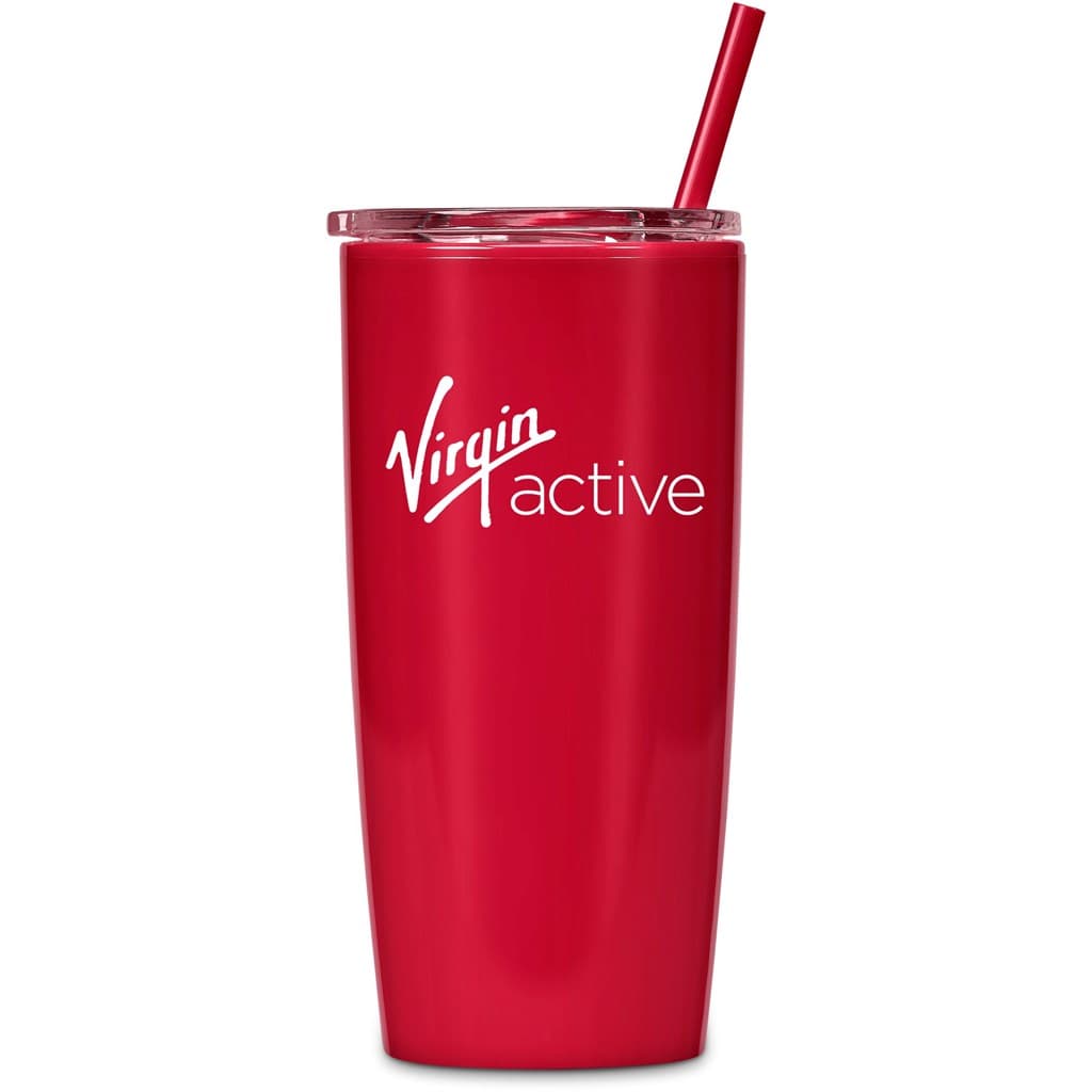 Altitude Daytona Plastic 2-in-1 Double-Wall Tumbler & Straw - 600ml 110