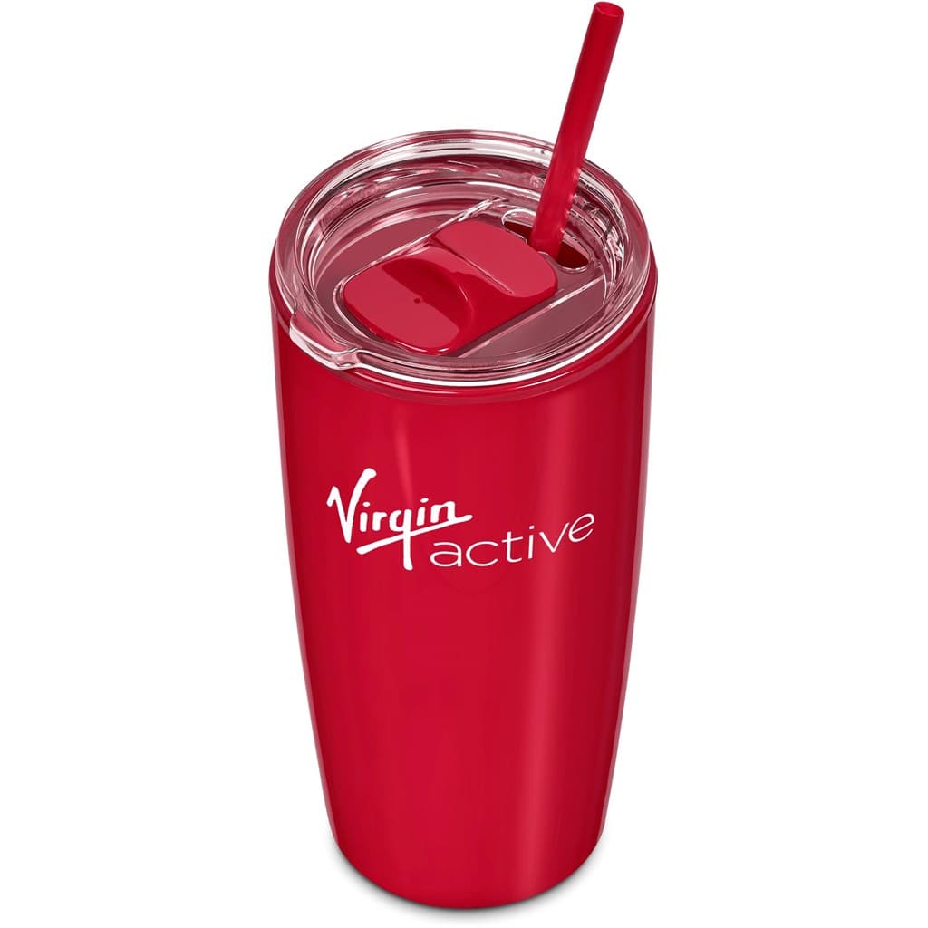 Altitude Daytona Plastic 2-in-1 Double-Wall Tumbler & Straw - 600ml 112