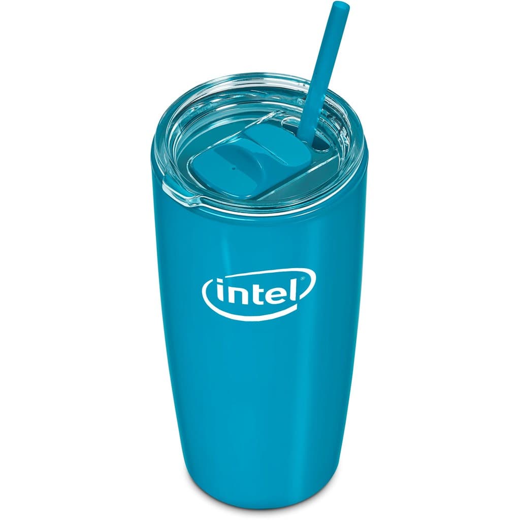 Altitude Daytona Plastic 2-in-1 Double-Wall Tumbler & Straw - 600ml 141