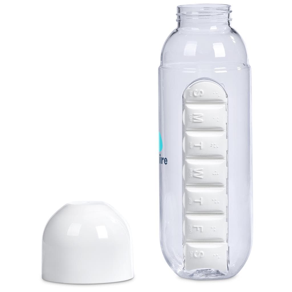 Altitude Vita-Stream Pill Box Plastic Water Bottle - 600ml 7