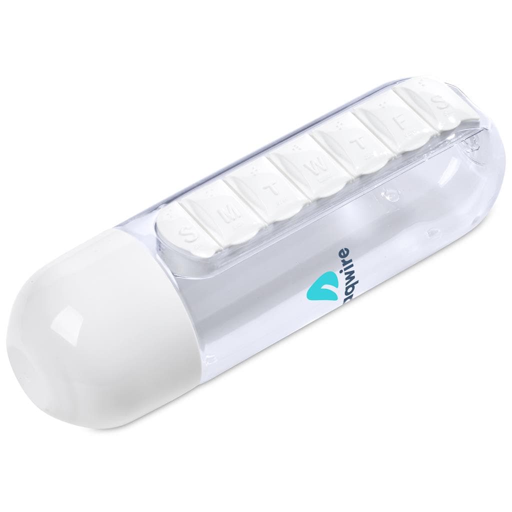 Altitude Vita-Stream Pill Box Plastic Water Bottle - 600ml 17